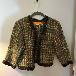 Cynthia Steffe Multicolor Tweed Jacket